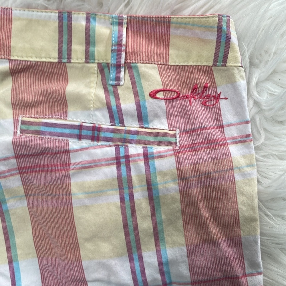 Oakley Plaid Womens Board Shorts size 29 - Picture 5 of 11
